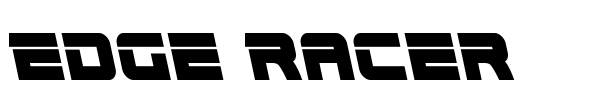 Edge Racer font preview