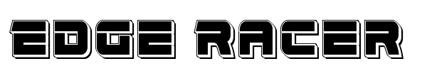 Edge Racer font preview