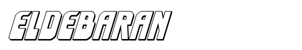 Eldebaran font preview