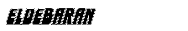 Eldebaran font preview