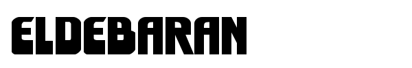 Eldebaran font preview