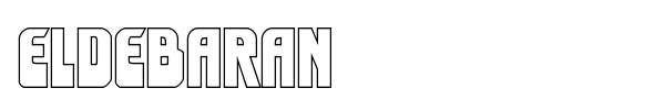 Eldebaran font preview