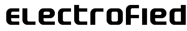 Electrofied font preview