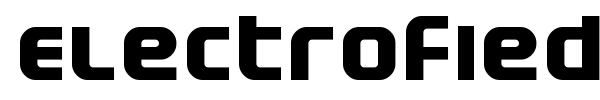 Electrofied font preview