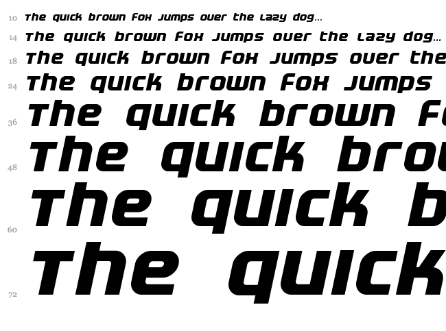 Electrofied font waterfall
