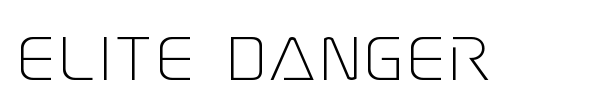 Elite Danger font preview