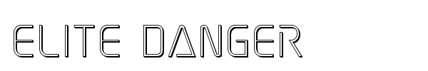 Elite Danger font preview