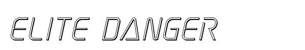 Elite Danger font preview