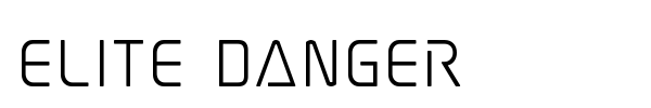 Elite Danger font preview