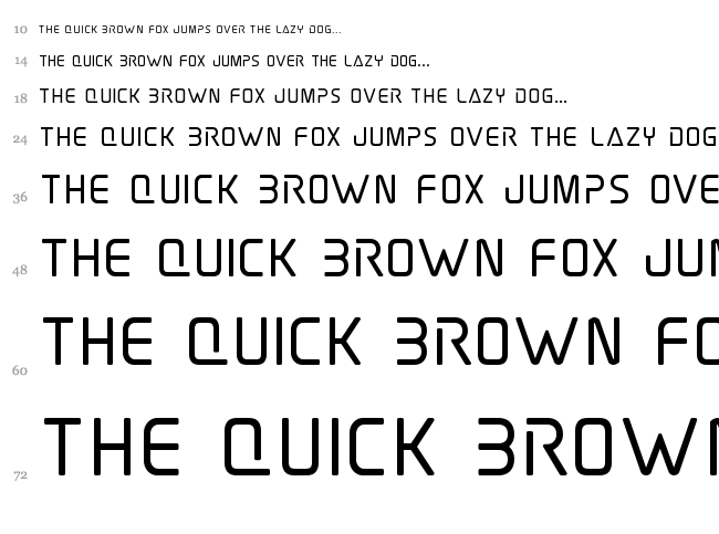 Elite Danger font waterfall