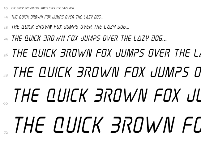 Elite Danger font waterfall