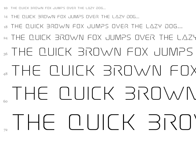 Elite Danger font waterfall