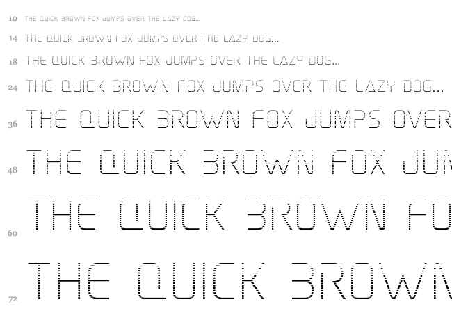 Elite Danger font waterfall