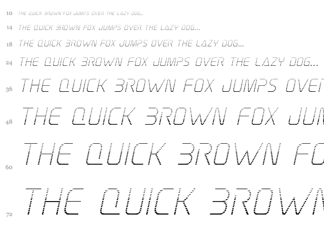 Elite Danger font waterfall