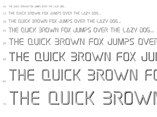 Elite Danger font waterfall