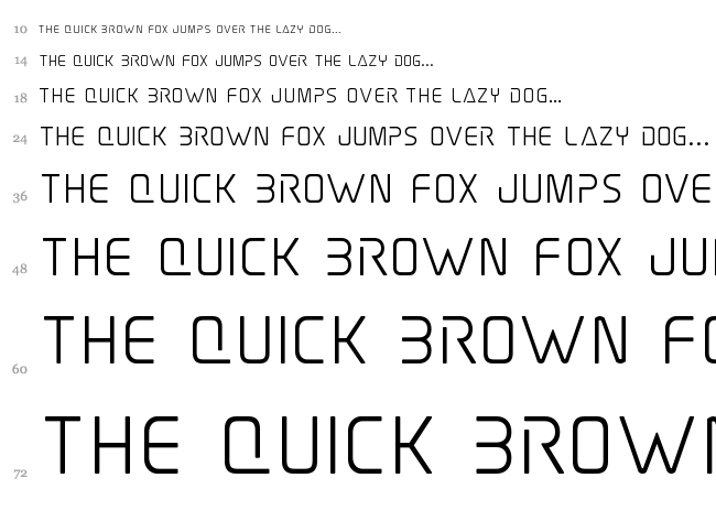 Elite Danger font waterfall