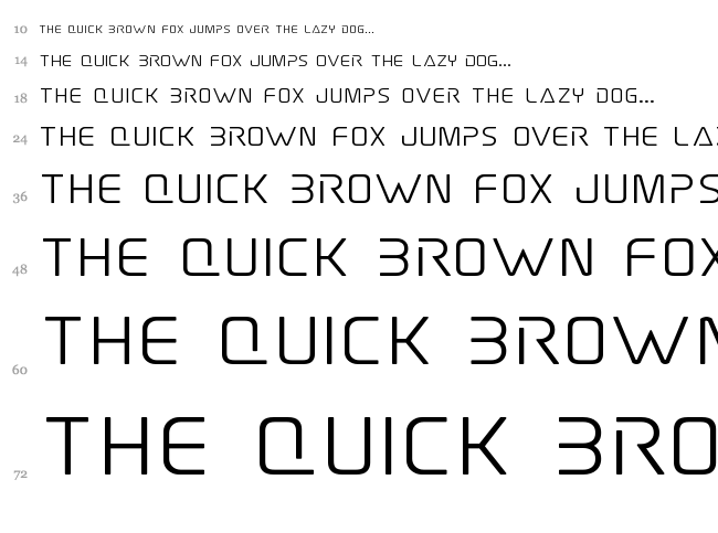 Elite Danger font waterfall