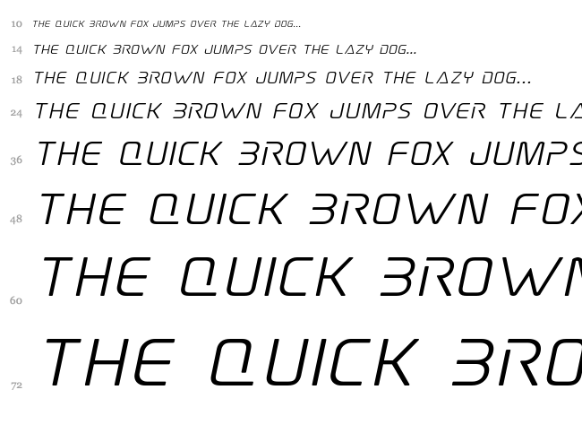 Elite Danger font waterfall