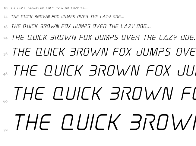 Elite Danger font waterfall