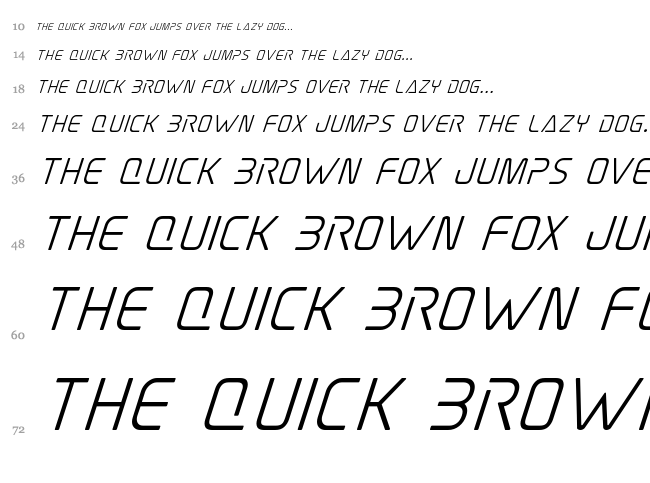 Elite Danger font waterfall