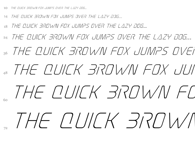 Elite Danger font waterfall