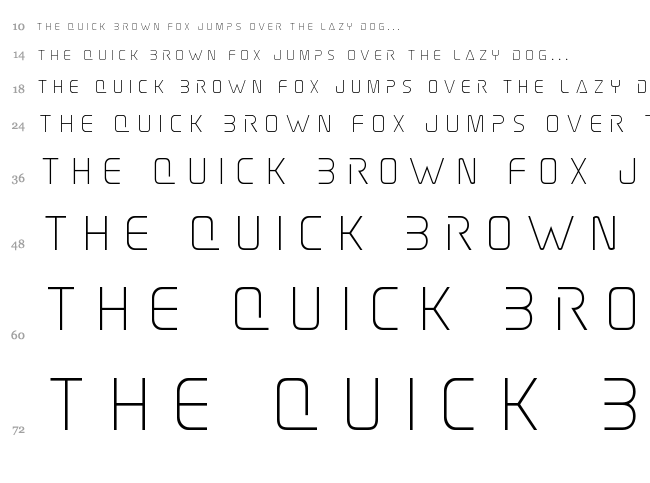 Elite Danger font waterfall