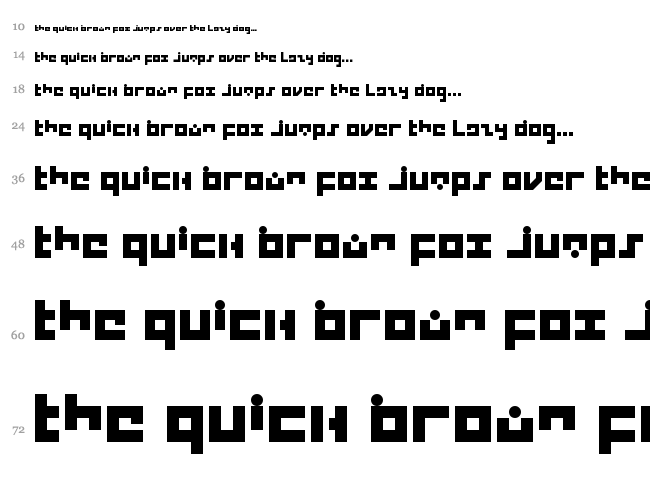 Empire font waterfall