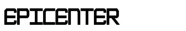 Epicenter font preview