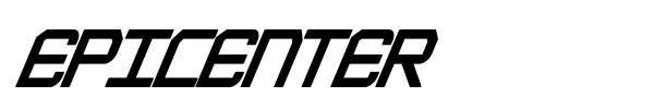 Epicenter font preview