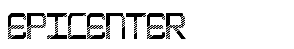 Epicenter font preview