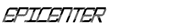 Epicenter font preview