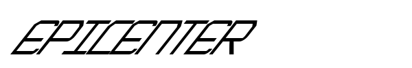 Epicenter font preview