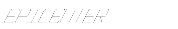 Epicenter font preview