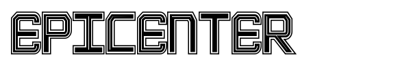 Epicenter font preview