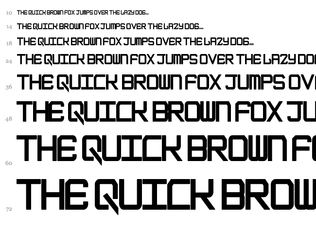 Epicenter font waterfall