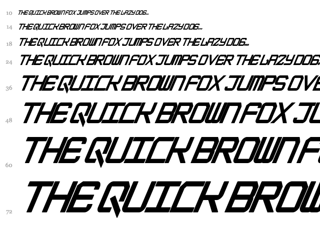 Epicenter font waterfall