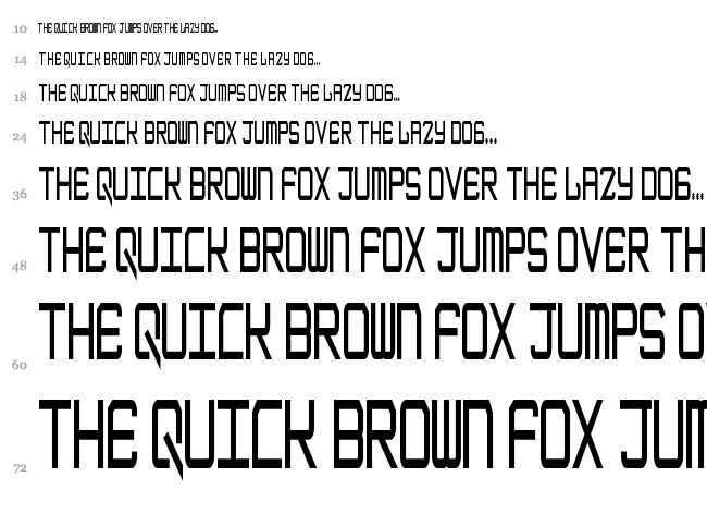 Epicenter font waterfall