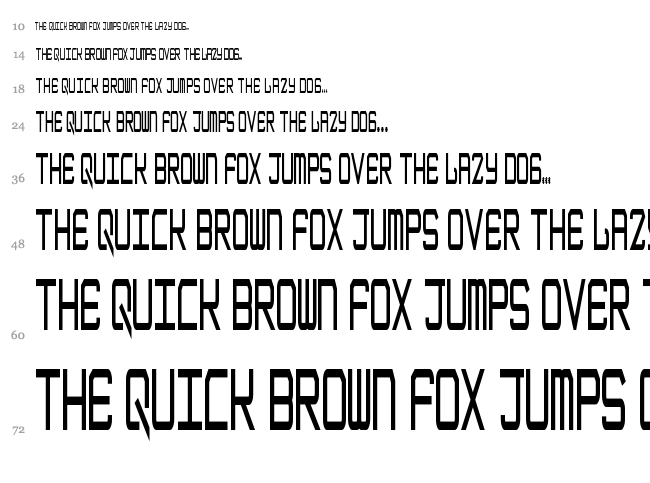 Epicenter font waterfall