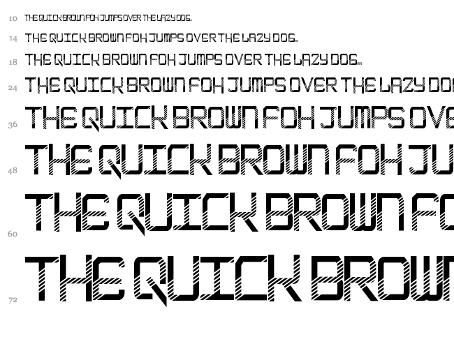 Epicenter font waterfall