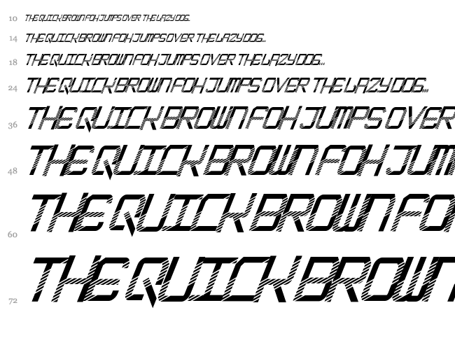 Epicenter font waterfall