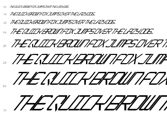 Epicenter font waterfall