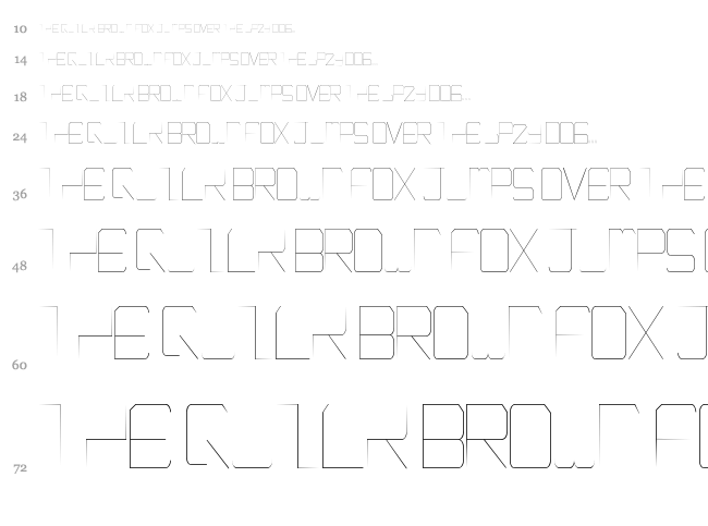 Epicenter font waterfall
