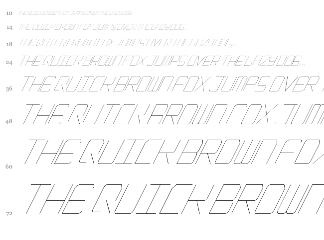 Epicenter font waterfall