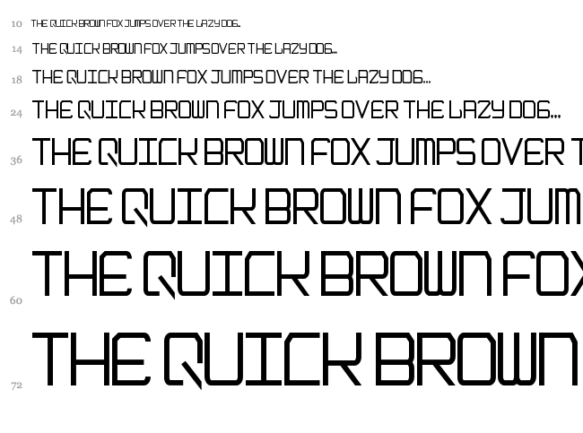 Epicenter font waterfall