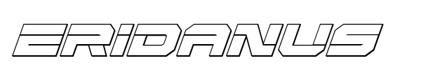 Eridanus font preview