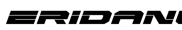 Eridanus font preview