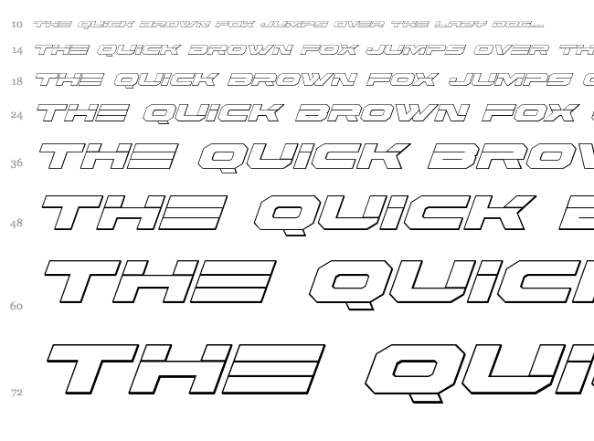 Eridanus font waterfall
