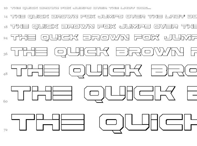 Eridanus font waterfall