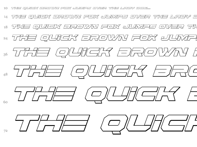 Eridanus font waterfall