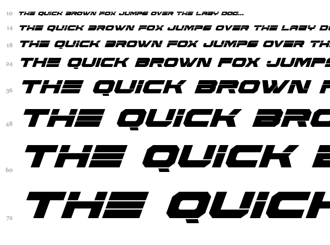 Eridanus font waterfall